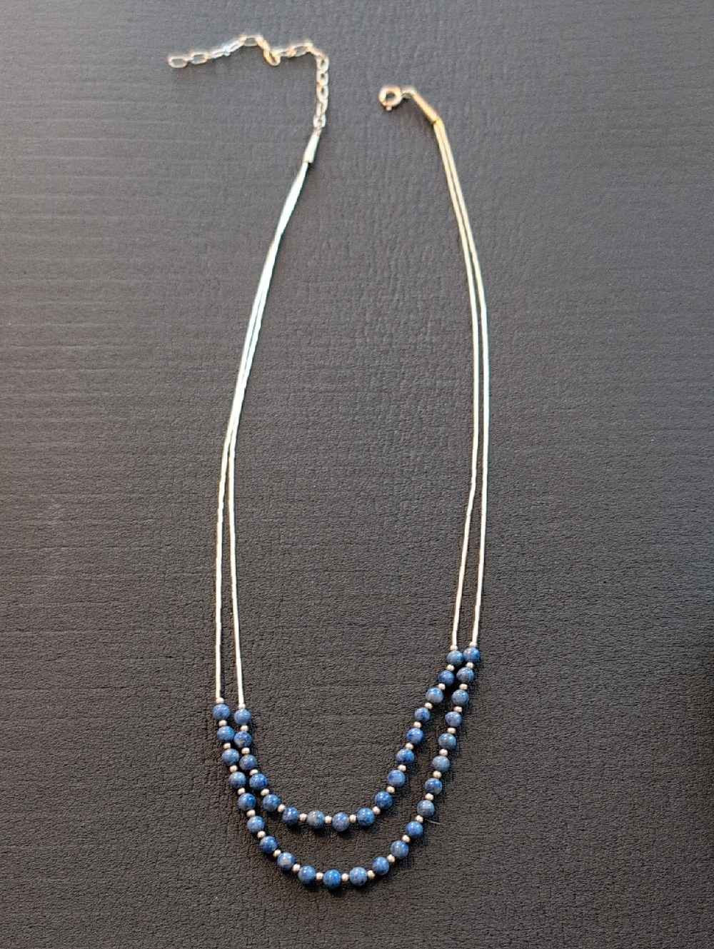 Delicate Lapis Lazul Beaded Layered Necklace - Women Jewelry